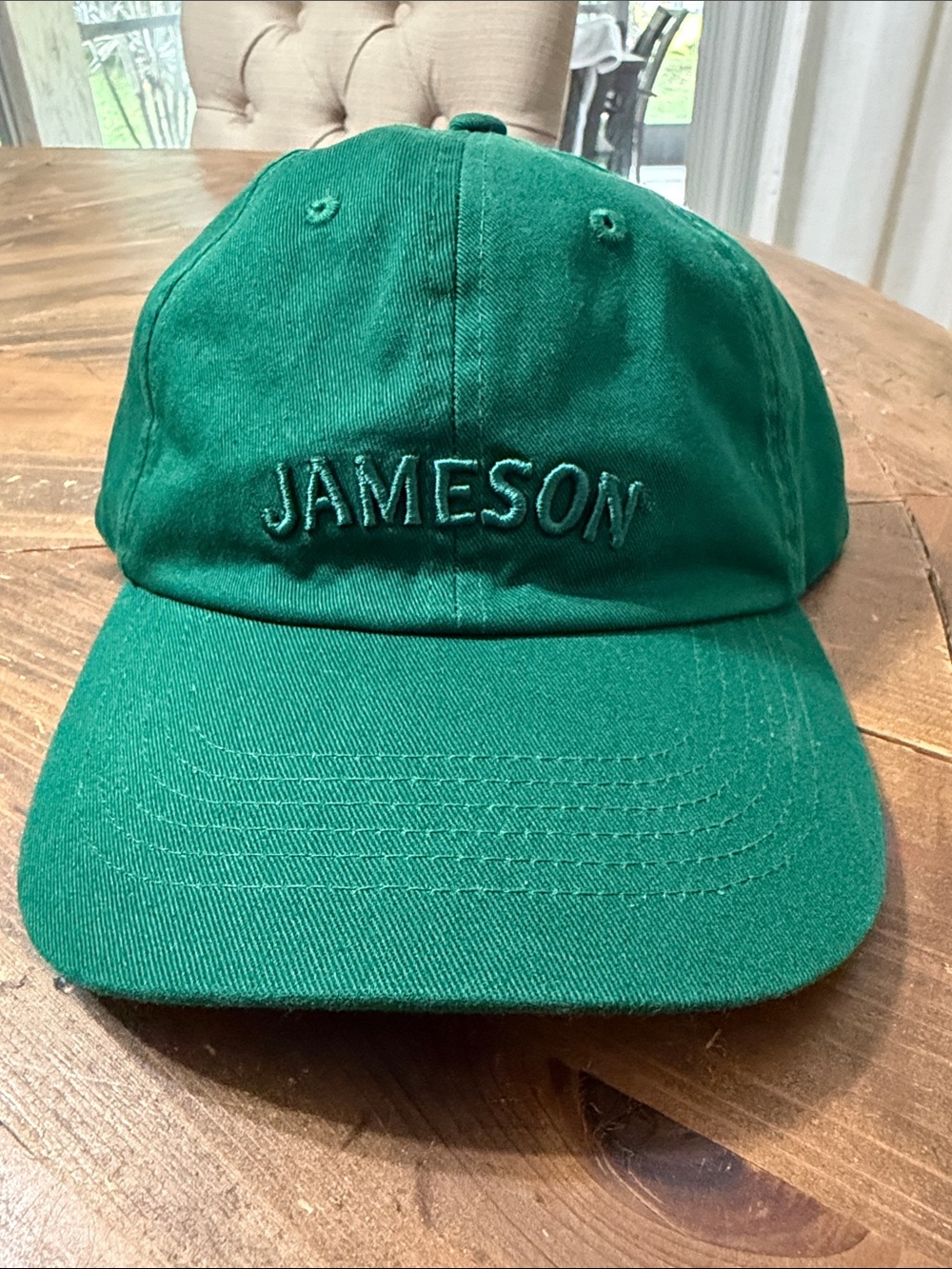 Jameson Green Baseball Cap with Embroidered Logo